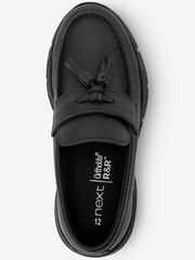 Black Leather Tassel Loafers - Image 3 of 5