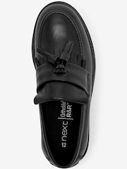 Schwarz - Lederslipper mit Quasten - Bild 3 von 4
