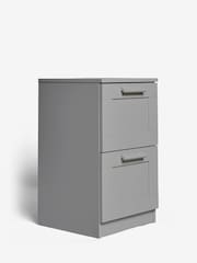 Grey Flynn 2 Drawer Bedside Table - Image 3 of 10