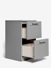 Grey Flynn 2 Drawer Bedside Table - Image 5 of 10