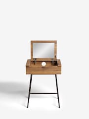 Dark Bronx Oak Effect Console Dressing Table - Image 7 of 8