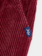 JoJo Maman Bébé Burgundy Red Cord Pull-Up Trousers - Image 3 of 4
