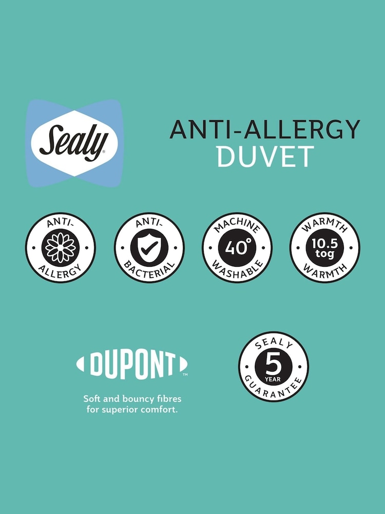 Sealy Anti Allergy 10.5 Tog Duvet - Image 9 of 9