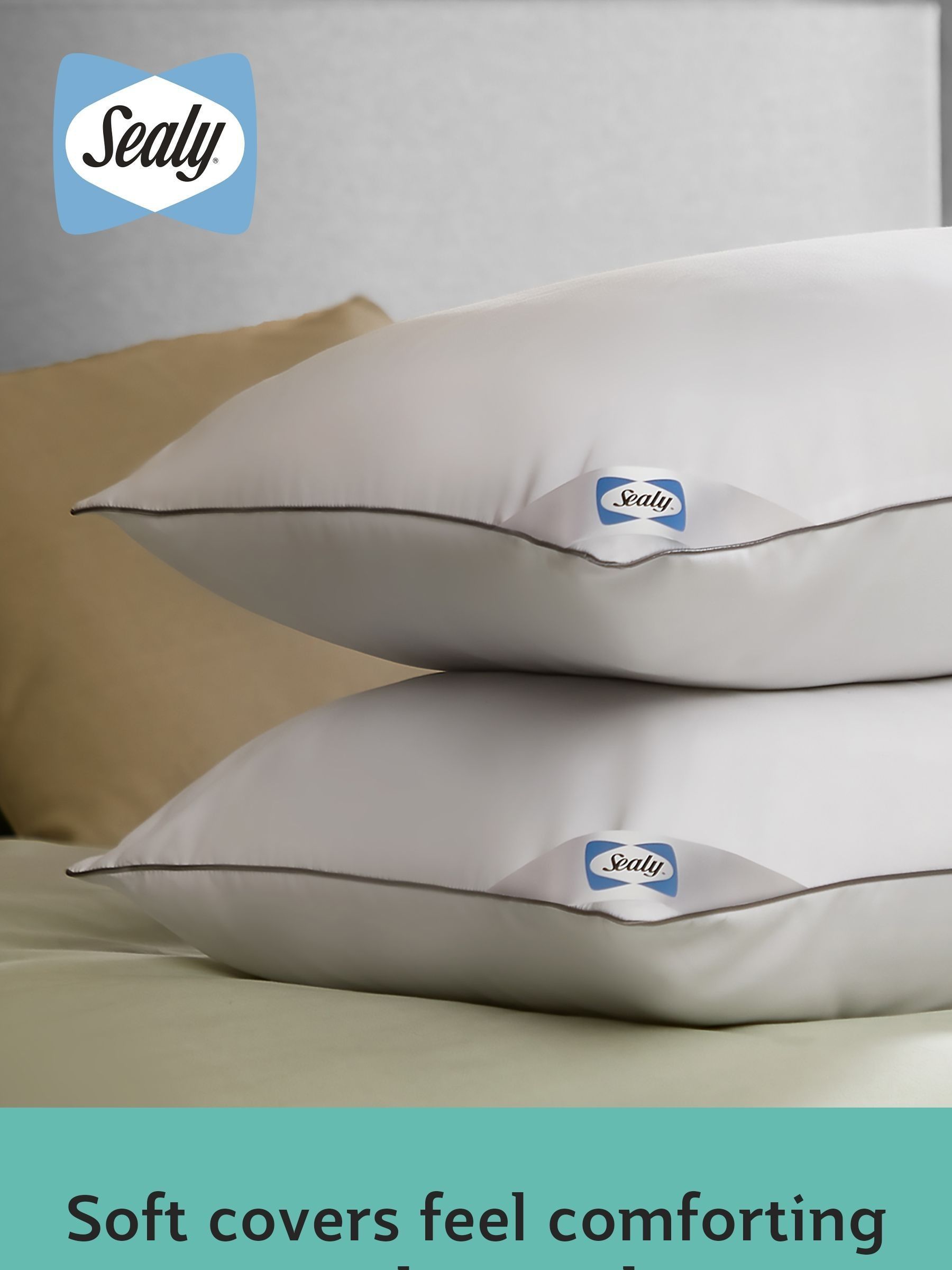 Buy Sealy Set of 2 Anti Allergy 2 Pack Pillows from the Next UK