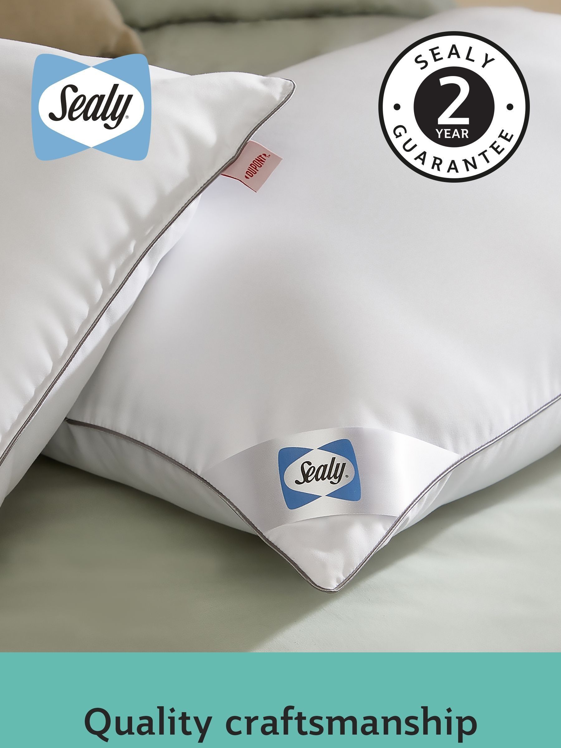 Buy Sealy Set of 2 Anti Allergy 2 Pack Pillows from the Next UK