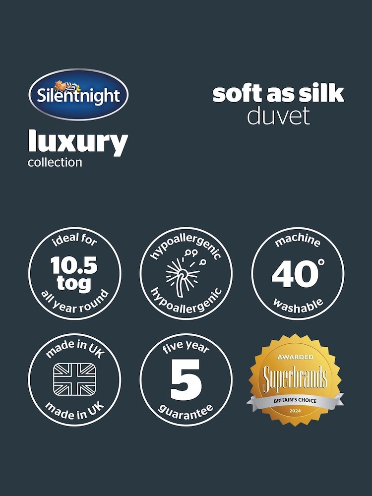 Silentnight Luxury Soft As Silk 10.5 Tog Duvet - Image 8 of 8