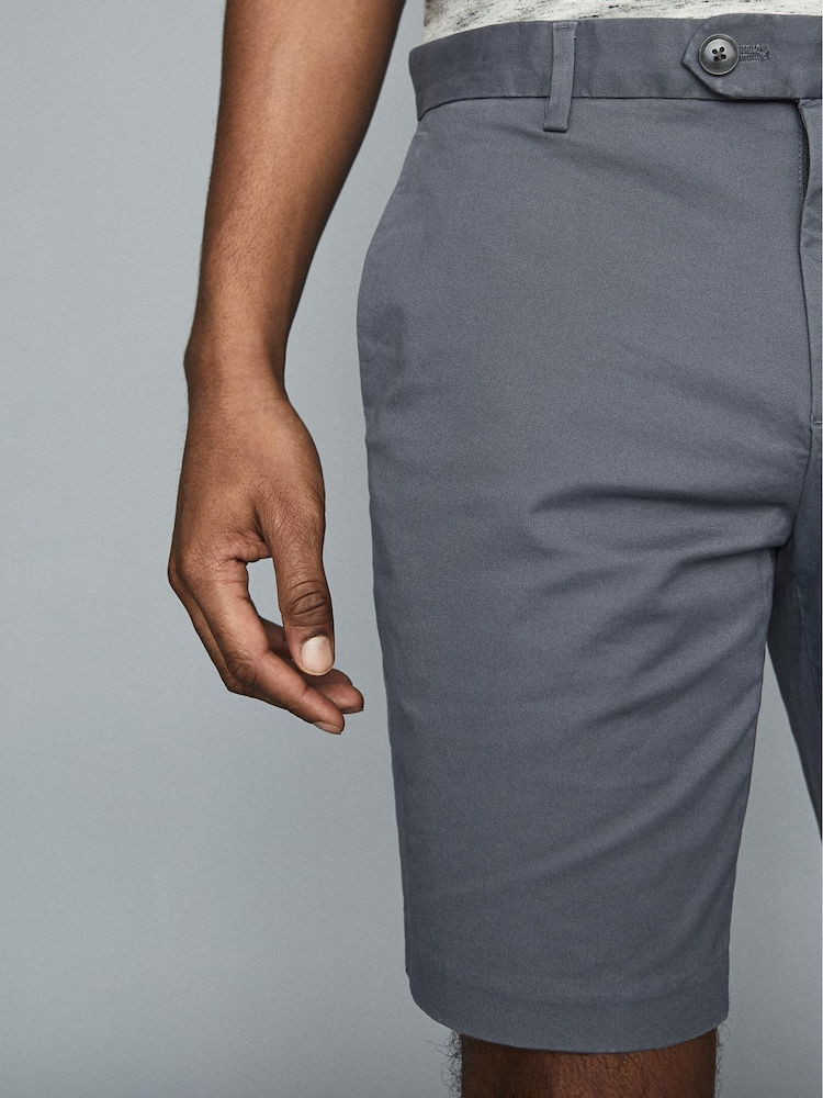 Reiss Airforce Blue Casual Chino Shorts - Image 6 of 6