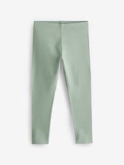 Marineblauw/roze/saliegroen/denimblauw - Verpakking van 5 leggings (3-16 jr) - Image 4 of 8