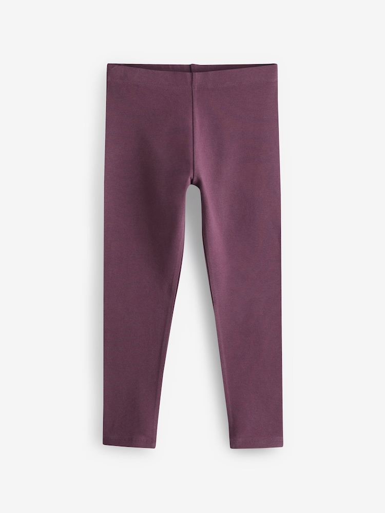 Marineblauw/roze/saliegroen/denimblauw - Verpakking van 5 leggings (3-16 jr) - Image 6 of 8