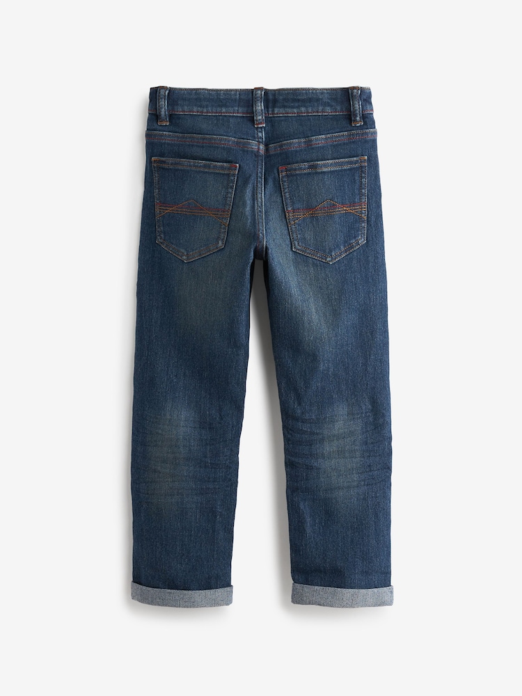 Blue Vintage Regular Fit Cotton Rich Stretch Jeans (3-17yrs) - Image 2 of 2 Blue Vintage Regular Fit Cotton Rich Stretch Jeans (3-17yrs) - Image 2 of 2