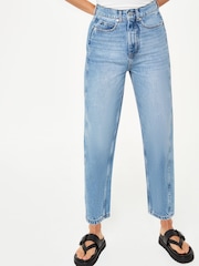 Whistles Light Wash Petite Authentic Barrel Leg 100% Cotton Jeans - Image 1 of 5