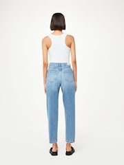 Whistles Light Wash Petite Authentic Barrel Leg 100% Cotton Jeans - Image 2 of 5