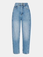 Whistles Light Wash Petite Authentic Barrel Leg 100% Cotton Jeans - Image 5 of 5