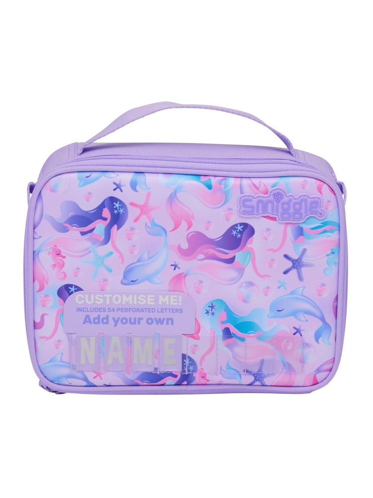 Smiggle Purple Aspire Oblong Attach ID Lunchbox - Image 1 of 3 Smiggle Purple Aspire Oblong Attach ID Lunchbox - Image 1 of 3