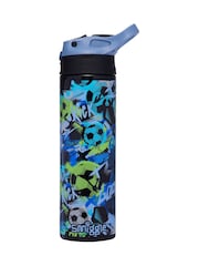 蓝色 - Smiggle Aspire Insulated Stainless Steel Flip Drink Bottle 520Ml - 2的图像1｝