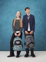 Smiggle Black Aspire Classic Attach Backpack - Image 1 of 4
