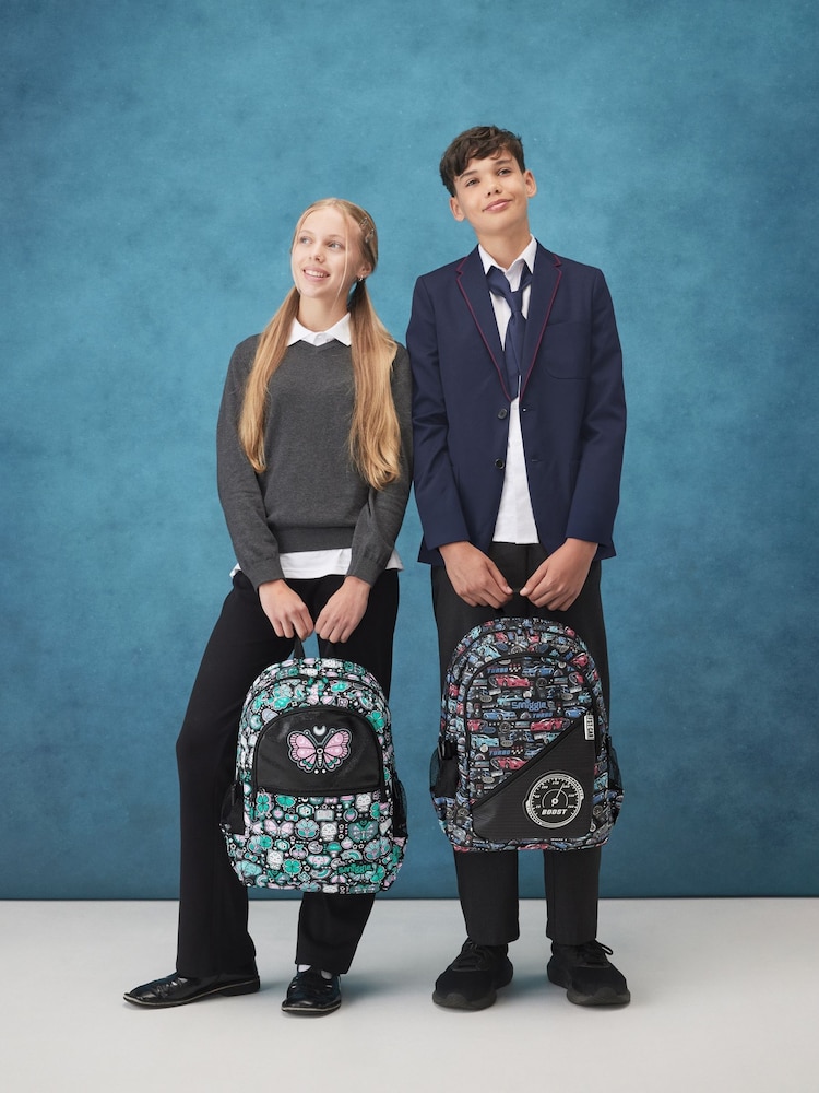 Smiggle Black Aspire Classic Attach Backpack - Image 1 of 4 Smiggle Black Aspire Classic Attach Backpack - Image 1 of 4