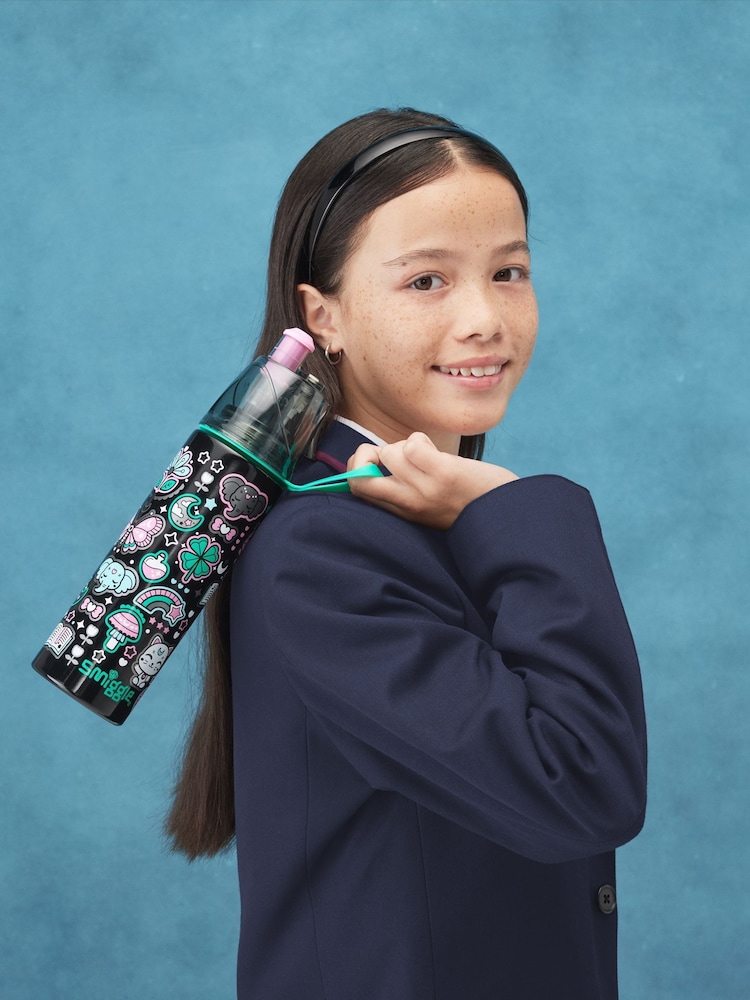 Smiggle Black Mix Aspire insulated Stainless Steel Spritz Drink Bottle 500Ml - Image 1 of 2