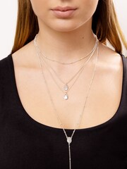 Caramel Jewellery London Silver Tone Multi Layered "Free Spirit" Necklace - Image 1 of 6