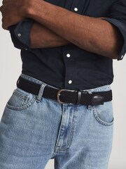 Reiss Navy Elmont Woven Belt - Image 3 of 6