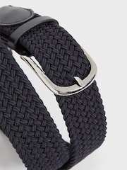 Reiss Navy Elmont Woven Belt - Image 4 of 6