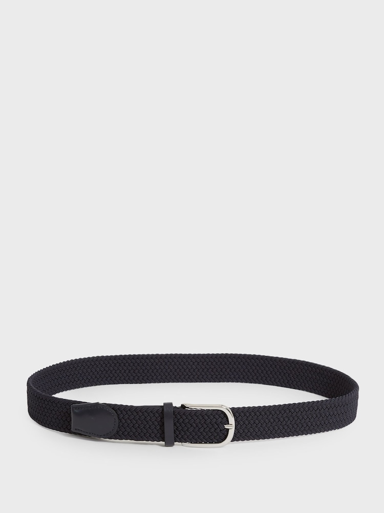 Reiss Navy Elmont Woven Belt - Image 6 of 6