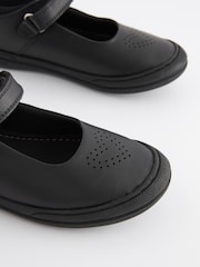 Black Heart Detail Wide Fit (G) Junior Leather School Mary Jane Shoes - Image 5 of 6