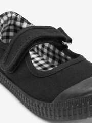 Black Mary Jane Plimsolls - Image 4 of 5