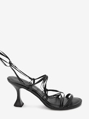 Black Signature Super Strappy Curvy Heel Sandals - Image 5 of 9