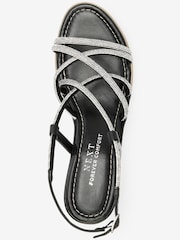 Noir - Chaussures compensées asymétriques Forever Comfort® Tubular Bling - Image 5 of 6