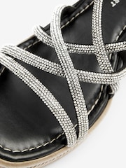 Noir - Chaussures compensées asymétriques Forever Comfort® Tubular Bling - Image 6 of 6
