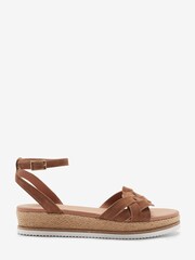 Tan Brown Forever Comfort® Woven Wedges - Image 4 of 7