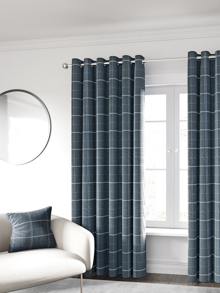 Helena Springfield Blue Harper Curtains - Image 2 of 4