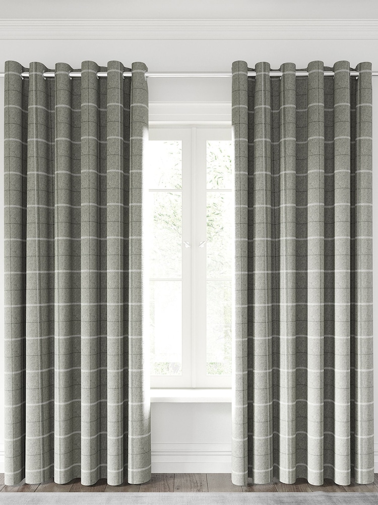 Helena Springfield Silver Harper Curtains - Image 1 of 4