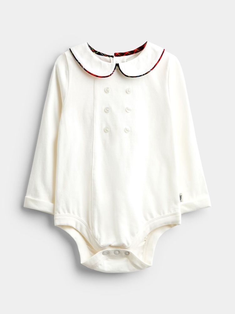 JoJo Maman Bébé 2-Piece Classic Body & Tartan Short Set - صورة 2 من 7