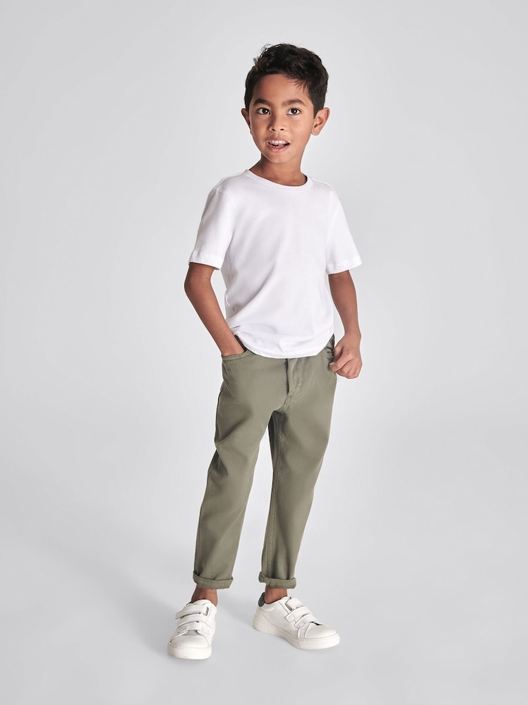 Reiss Black Bless Junior 100% Cotton T-Shirts 3 Pack - Image 6 of 6