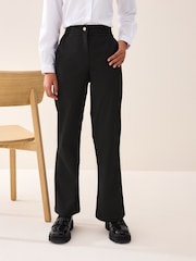 Black Senior School Flare Trousers (9-17yrs) - Image 1 of 8