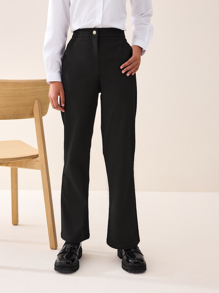 Black Senior School Flare Trousers (9-17yrs) - Image 1 of 8
