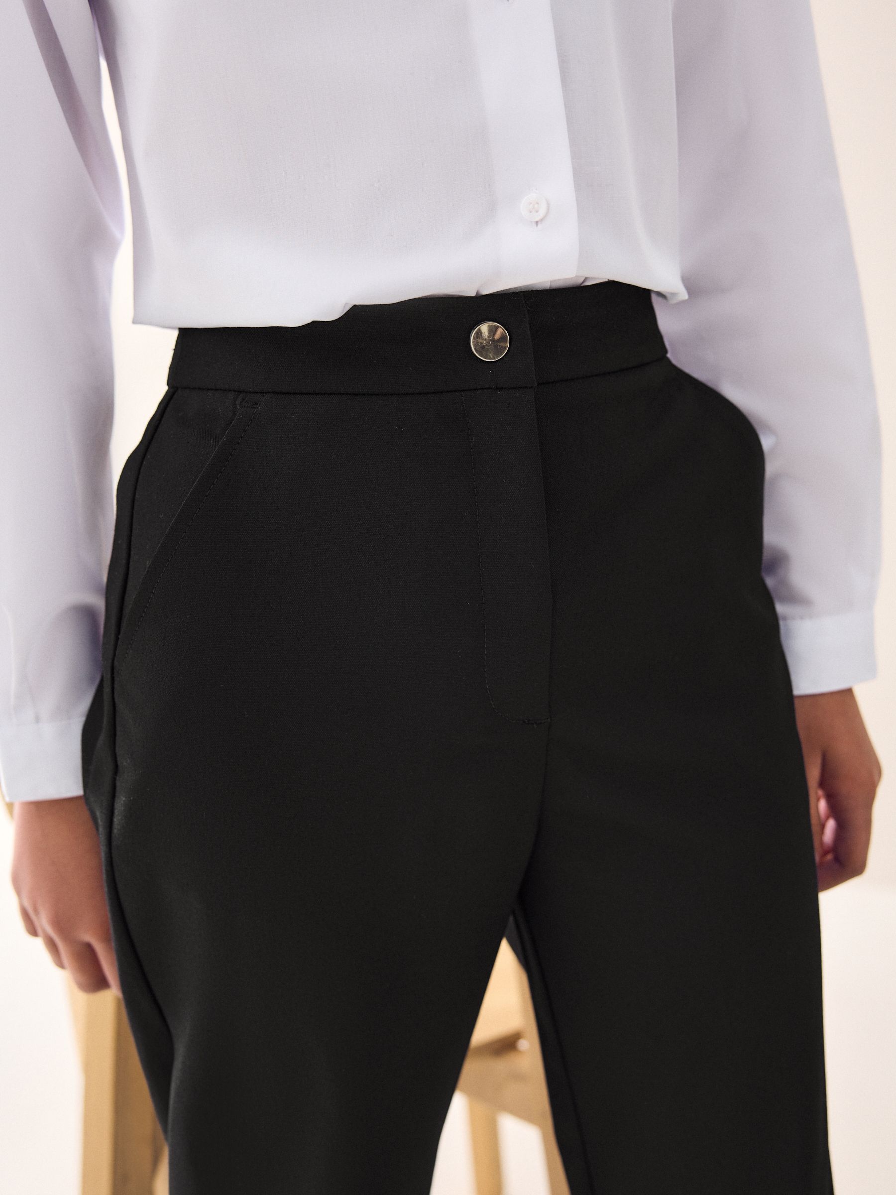Buy Black Senior School Flare Trousers (9-17yrs) from Next USA