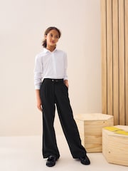 Black Regular Length Senior Wide Leg School Trousers (9-18yrs) - Image 2 of 6