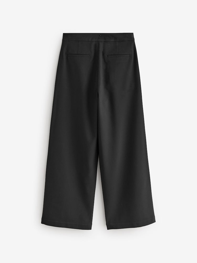 Black Regular Length Senior Wide Leg School Trousers (9-18yrs) - Image 6 of 6