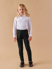 Black Jersey Stretch Pull-On Skinny School Trousers (3-17yrs) - Image 1 of 5