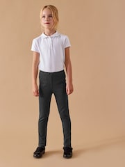 Grey Jersey Stretch Pull-On Skinny School Trousers (3-16yrs) - Image 1 of 4