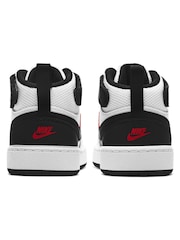 Nike White/Red Toddler Court Borough Mid Trainers - Image 5 of 8