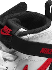 Nike White/Red Toddler Court Borough Mid Trainers - Image 7 of 8