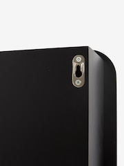 Black Mirrored Storage Single Wall Cabinet - Image 7 of 8