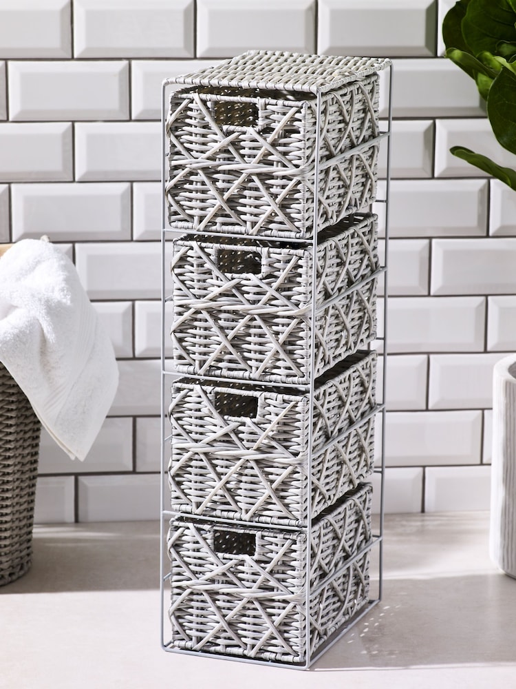 Grey Woven Storage Drawers - Image 1 of 6