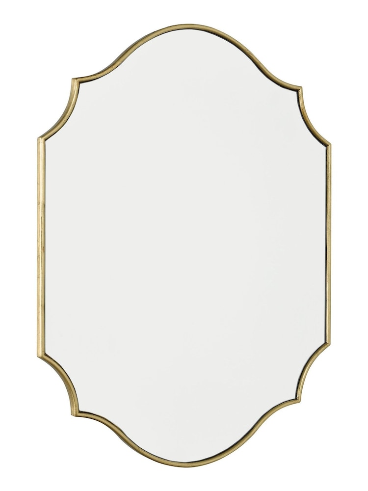 Dar Lighting Gold Charlotte Rectangle Mirror - Image 2 of 4