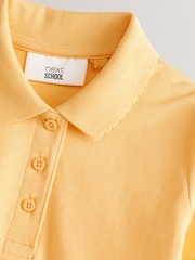Jaune - 100% Coton Manches courtes Polos 2 Lot (3-16ans) - Image 8 de 8