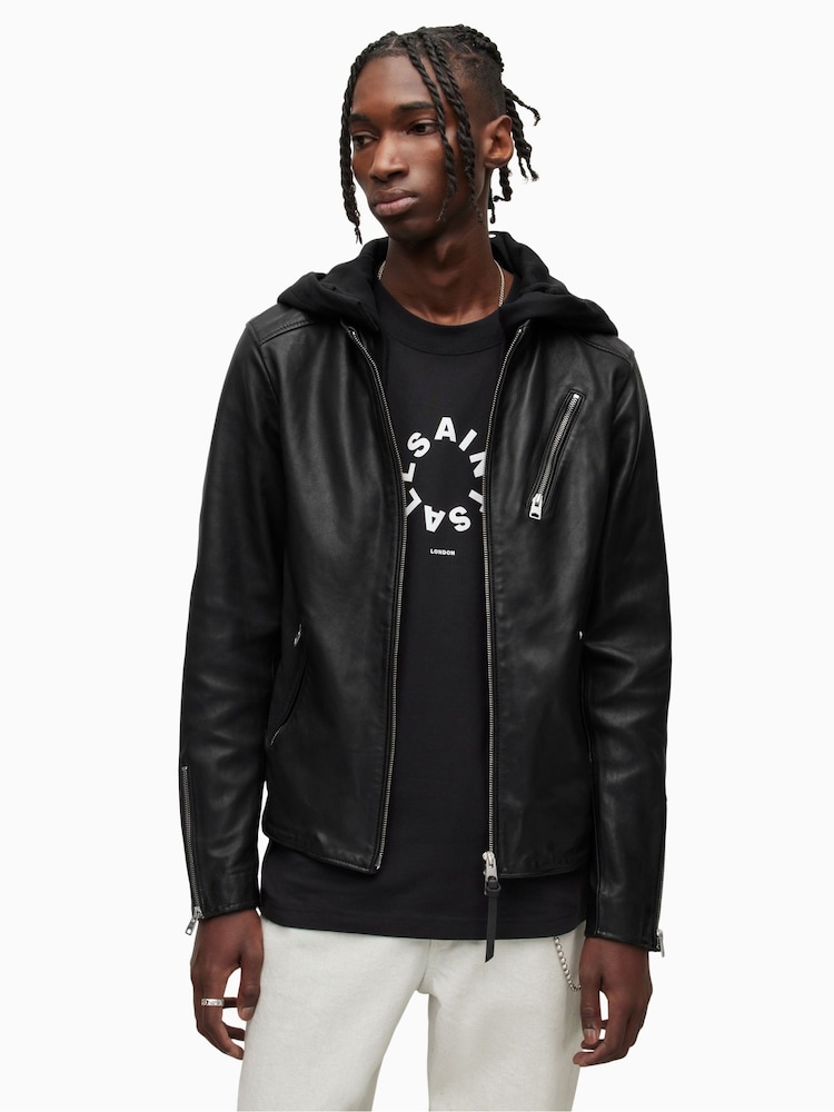AllSaints Black Harwood Jacket - Image 1 of 11